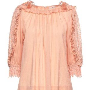 Ula Johnson salmon pink blouse
